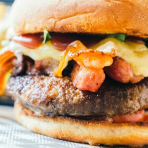 Hot & Crispy Chicken Cheese Burger