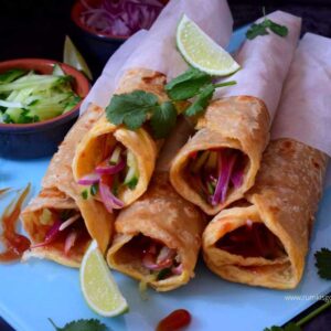 Chicken Zinger Roll Paratha