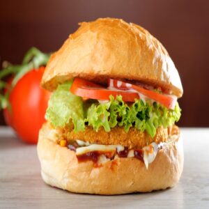 Hot & Crispy Chicken Zinger Burger