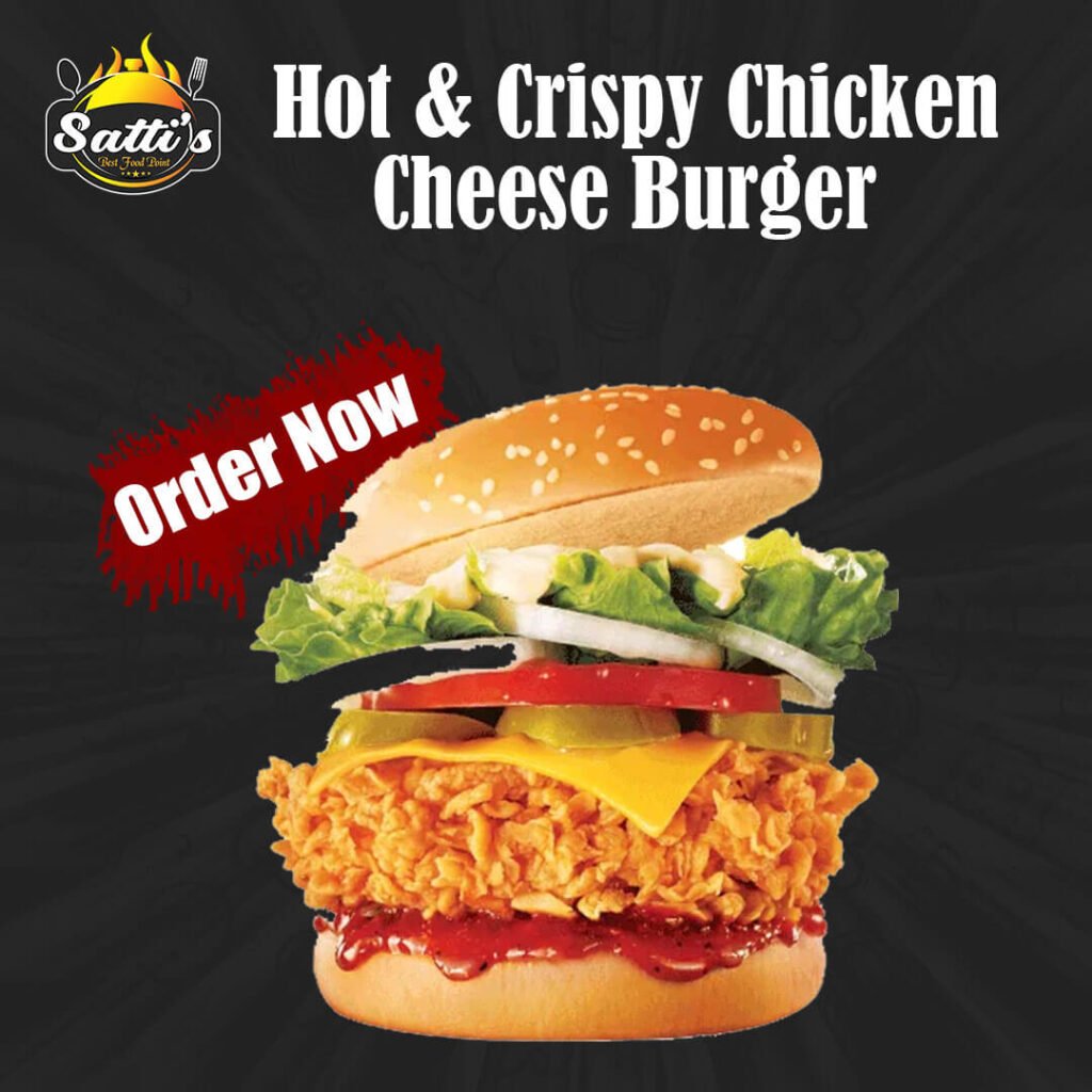 Hot & Crispy Chicken Zinger Burge