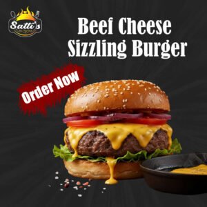 Beef Cheese Sizzling Burger